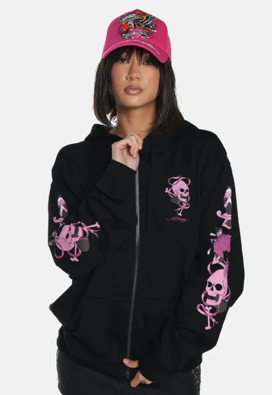 Love Wrapped Relaxed Zip Thru Hoodie sold by Damaged Society