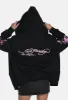 Love Wrapped Relaxed Zip Thru Hoodie sold by Damaged Society