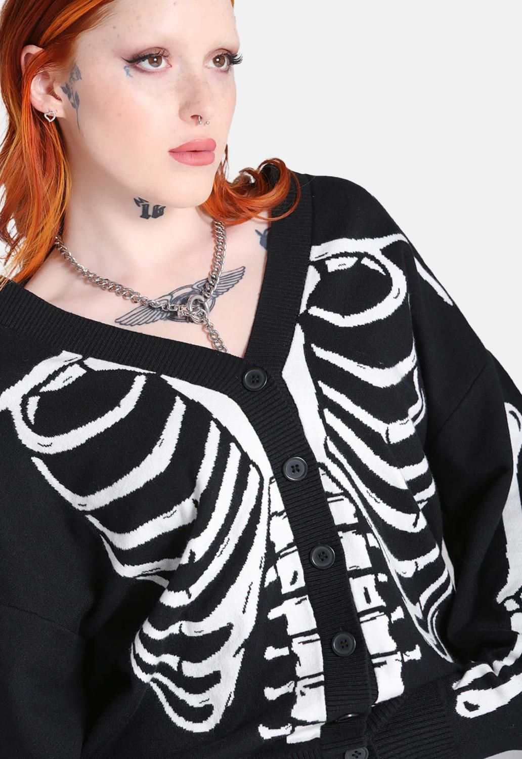 Skeleton Cardigan sold by Damaged Society product image thumbnail 3