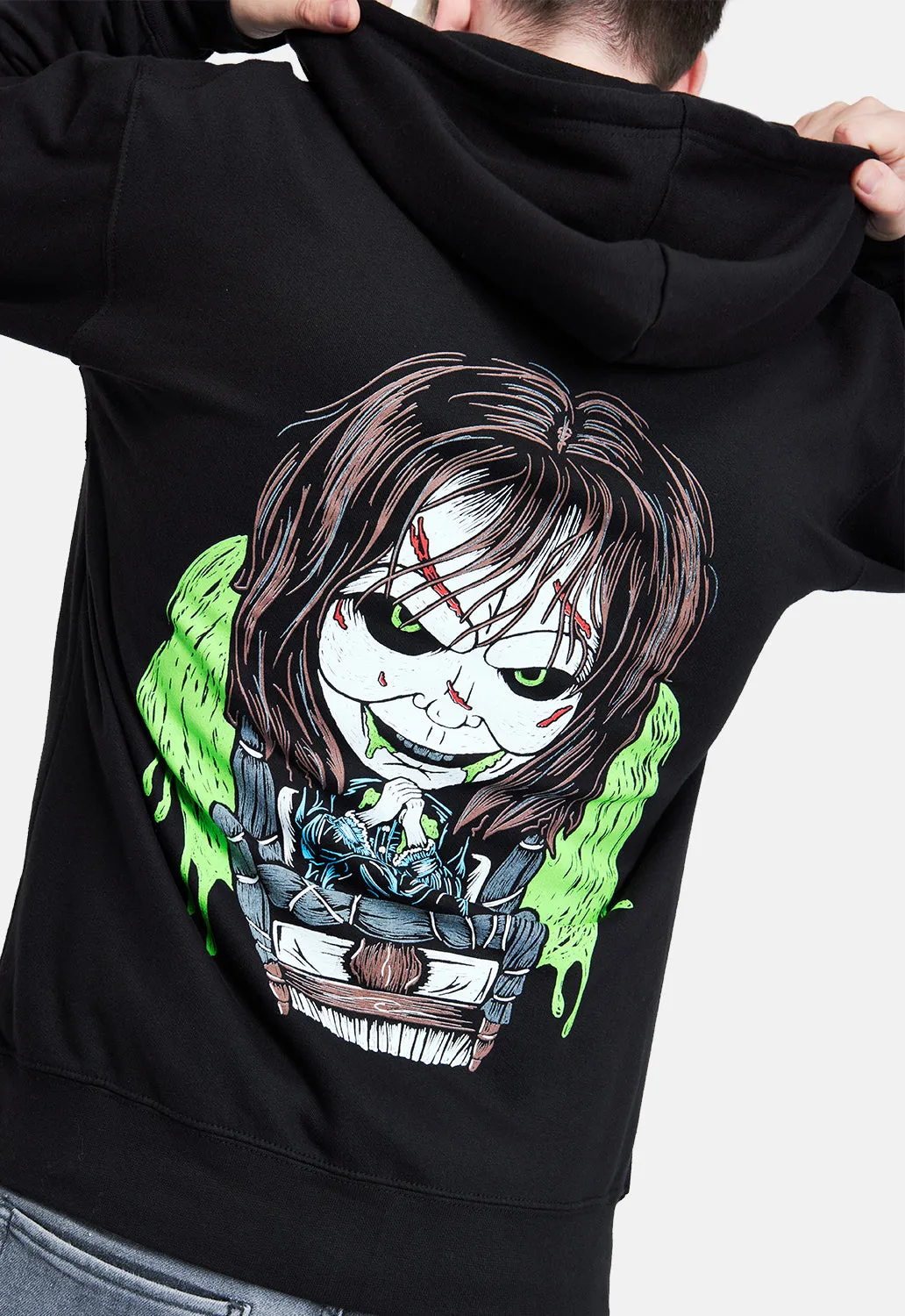 Possessed Zip Hoodie sold by Damaged Society product image thumbnail 3