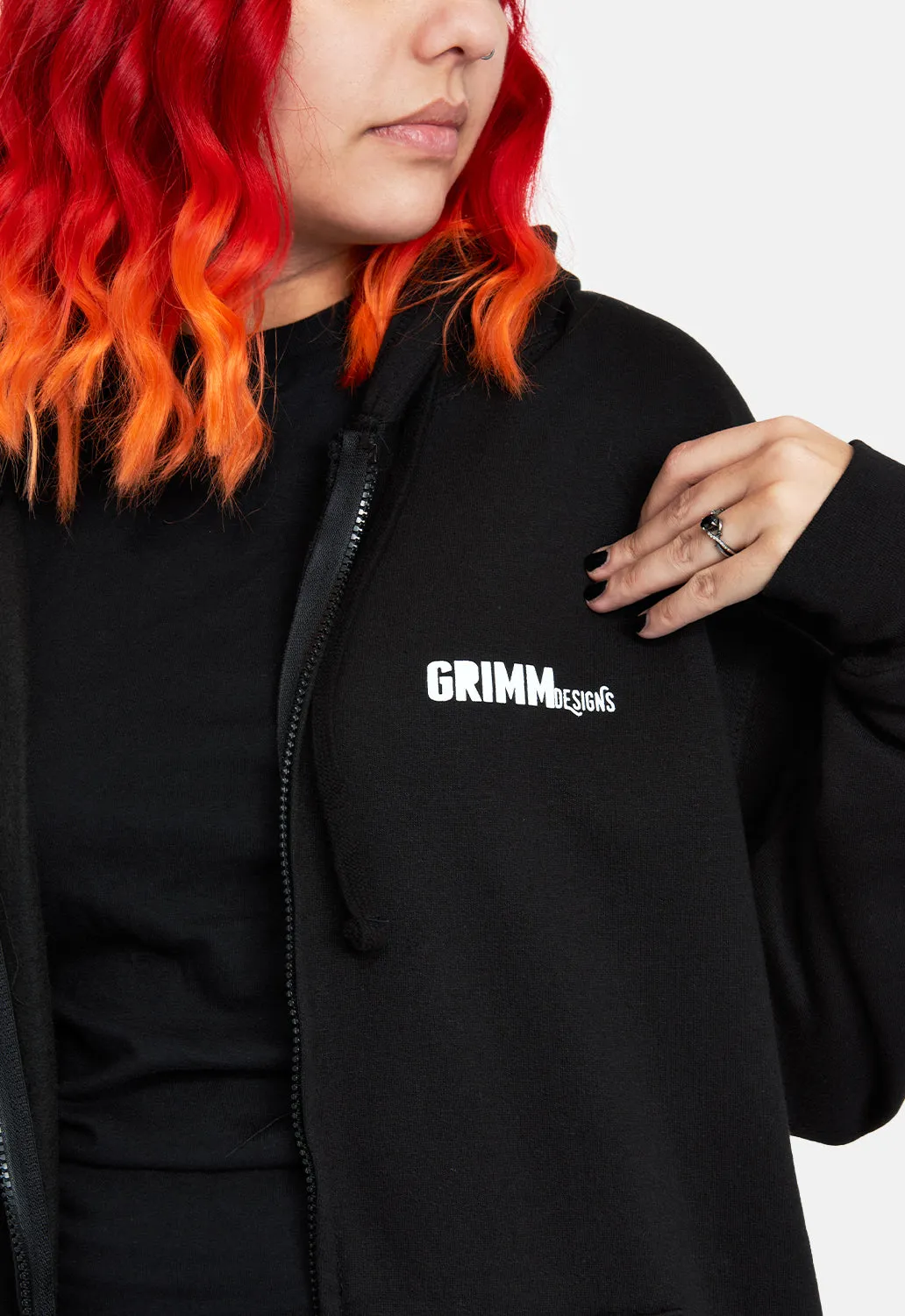 Possessed Zip Hoodie sold by Damaged Society product image thumbnail 5