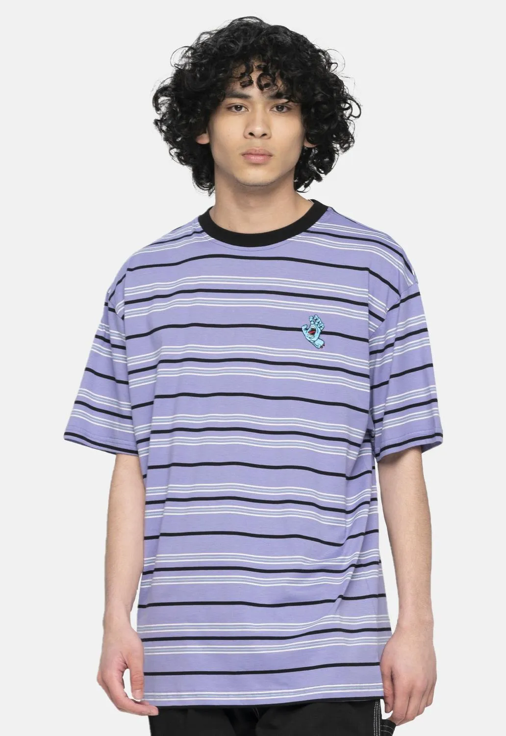 Mini Hand Stripe T-Shirt sold by Damaged Society product image thumbnail 2
