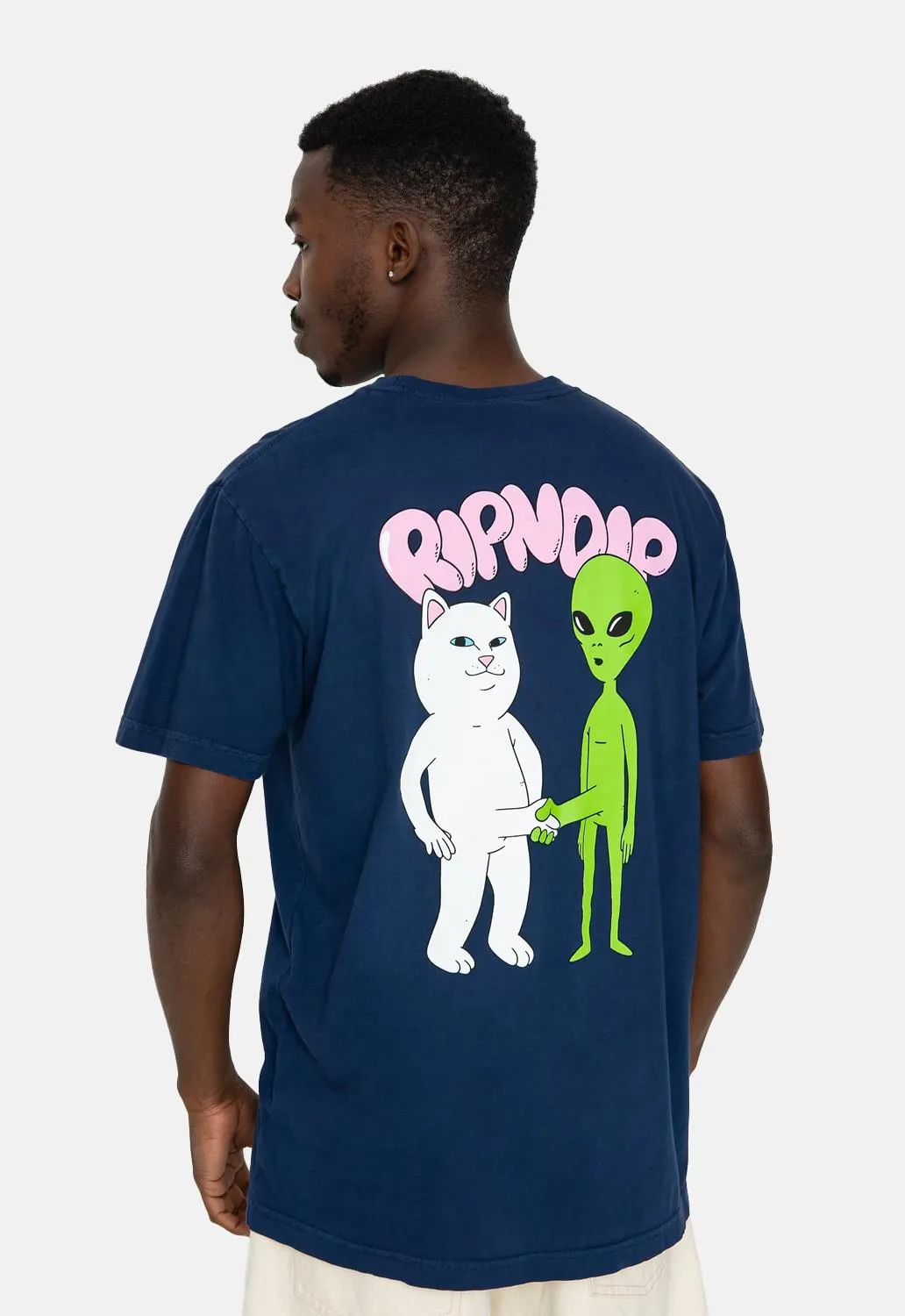 Hand Shake T-Shirt sold by Damaged Society product image thumbnail 2