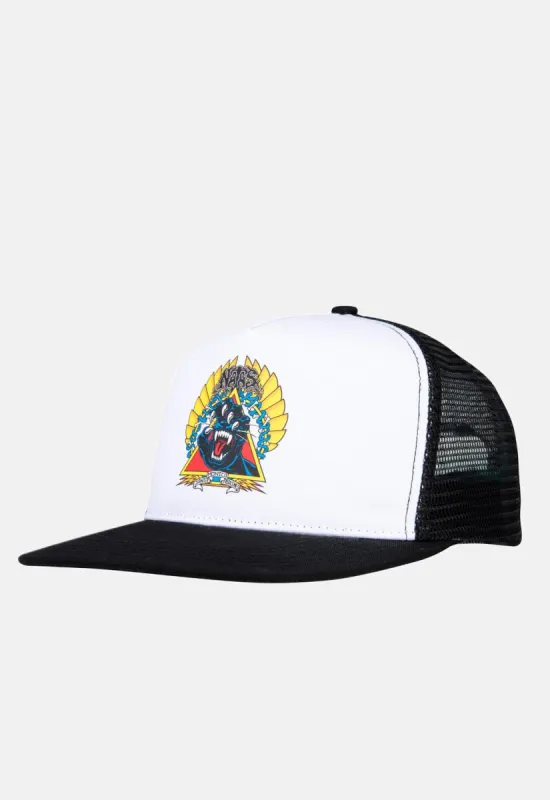 Natas Screaming Panther Meshback Cap sold by Damaged Society