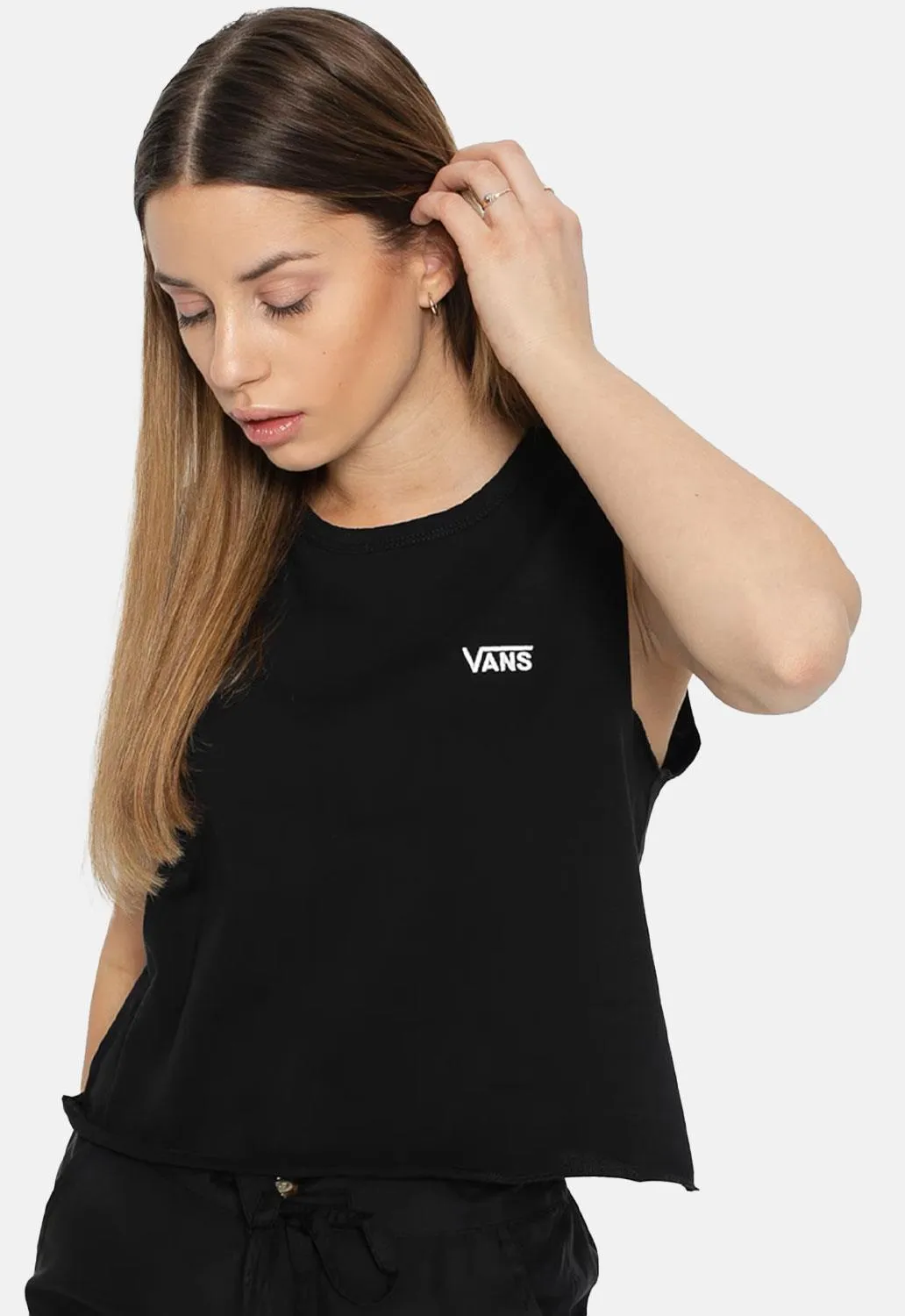 Junior V Muscle Crop Vest sold by Damaged Society product image thumbnail 3