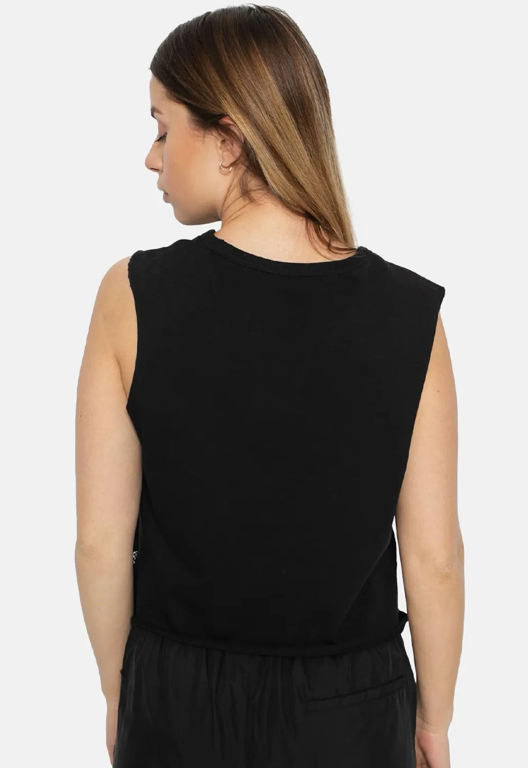 Junior V Muscle Crop Vest sold by Damaged Society product image thumbnail 2