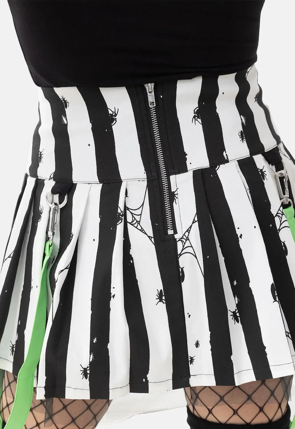 Distressed Stripe Mini Skirt sold by Damaged Society product image thumbnail 4