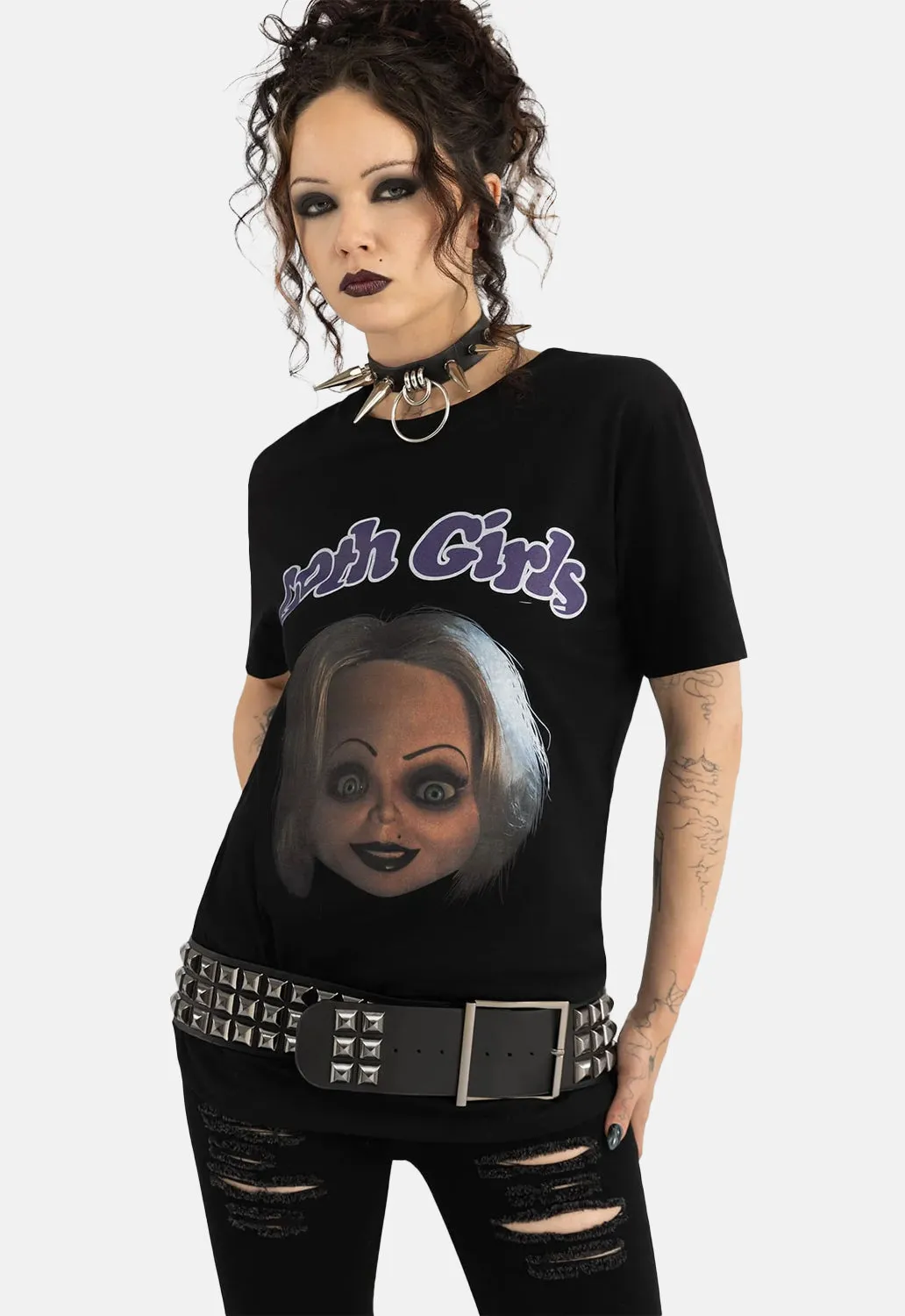 Goth Girls T-Shirt sold by Damaged Society product image thumbnail 3