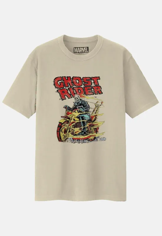 Ghost Rider Bike T-Shirt sold by Damaged Society