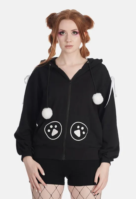 Fuzzyme Hoodie sold by Damaged Society