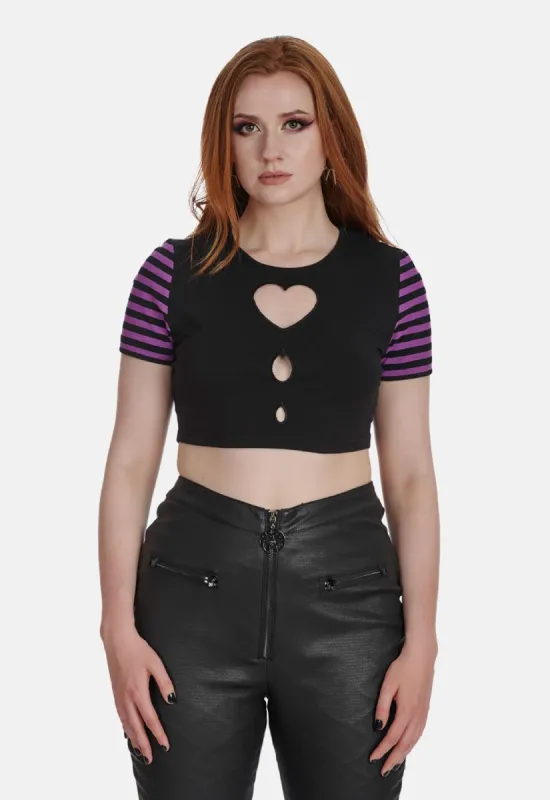 Aiko Cut Out Top sold by Damaged Society