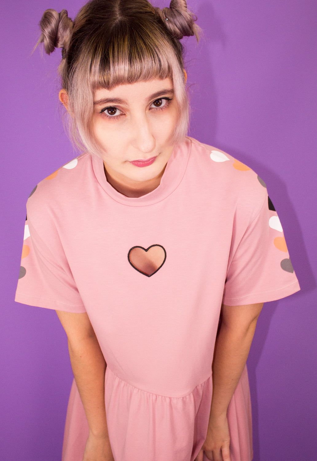 Heart On My Sleeve Smock Dress sold by Damaged Society product image thumbnail 2