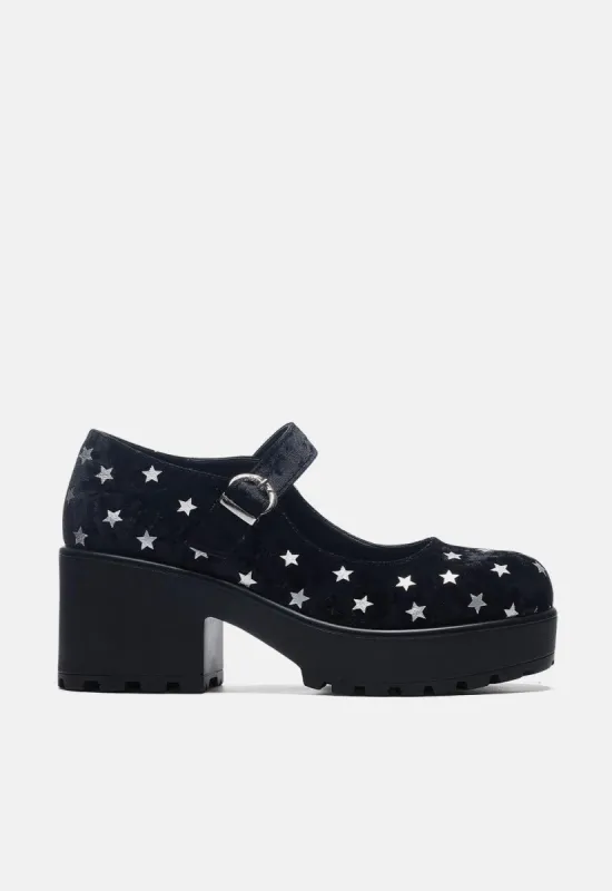 Tira Night Sky Mary Janes Celestial Dusk sold by Damaged Society