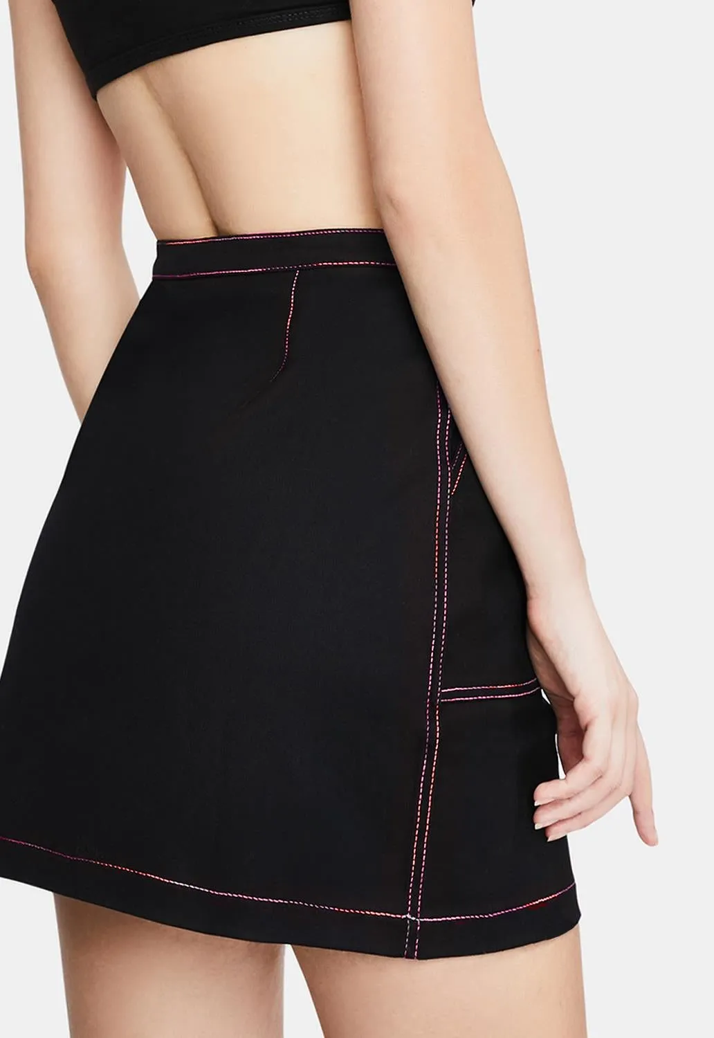 Stitched Up Mini Skirt sold by Damaged Society product image thumbnail 2