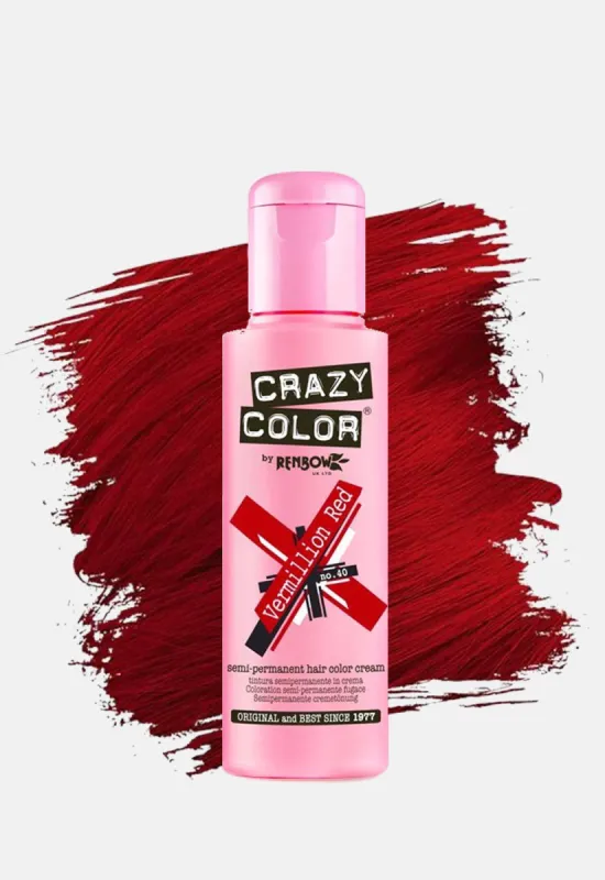 Vermillion Red Hair Dye sold by Damaged Society