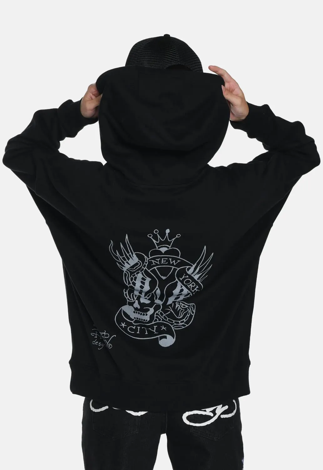 NYC Mono Hoodie sold by Damaged Society product image thumbnail 4