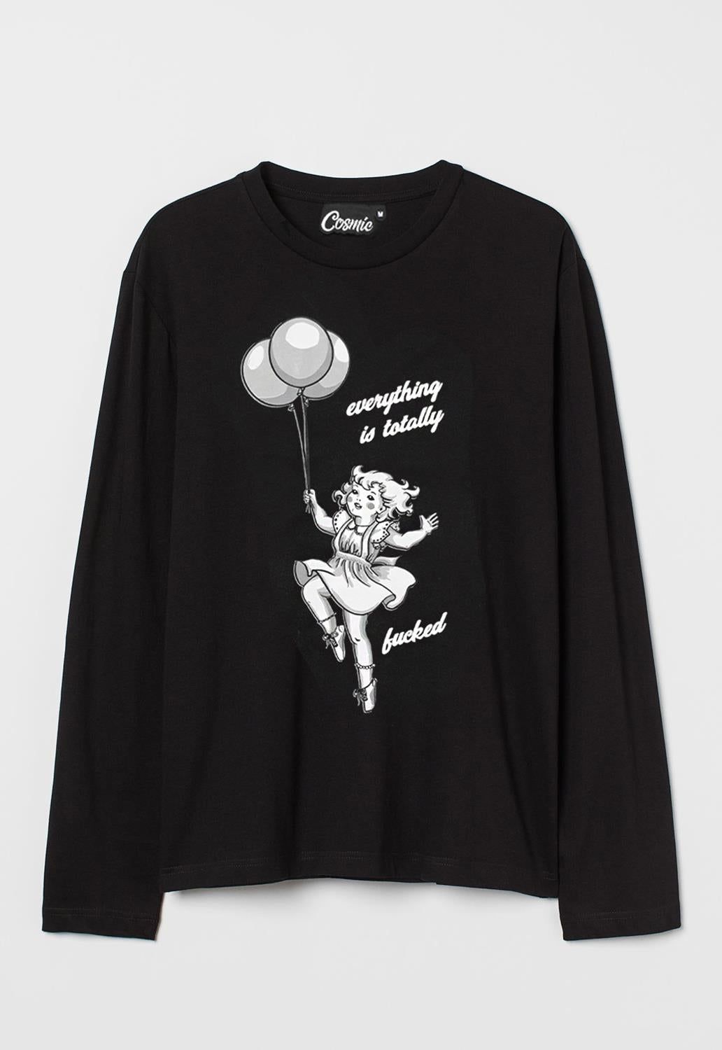 Everything's Fine Long Sleeved Top sold by Damaged Society