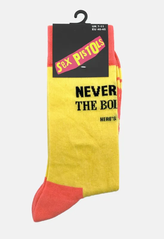 Never Mind The Bollocks Socks made by Sex Pistols