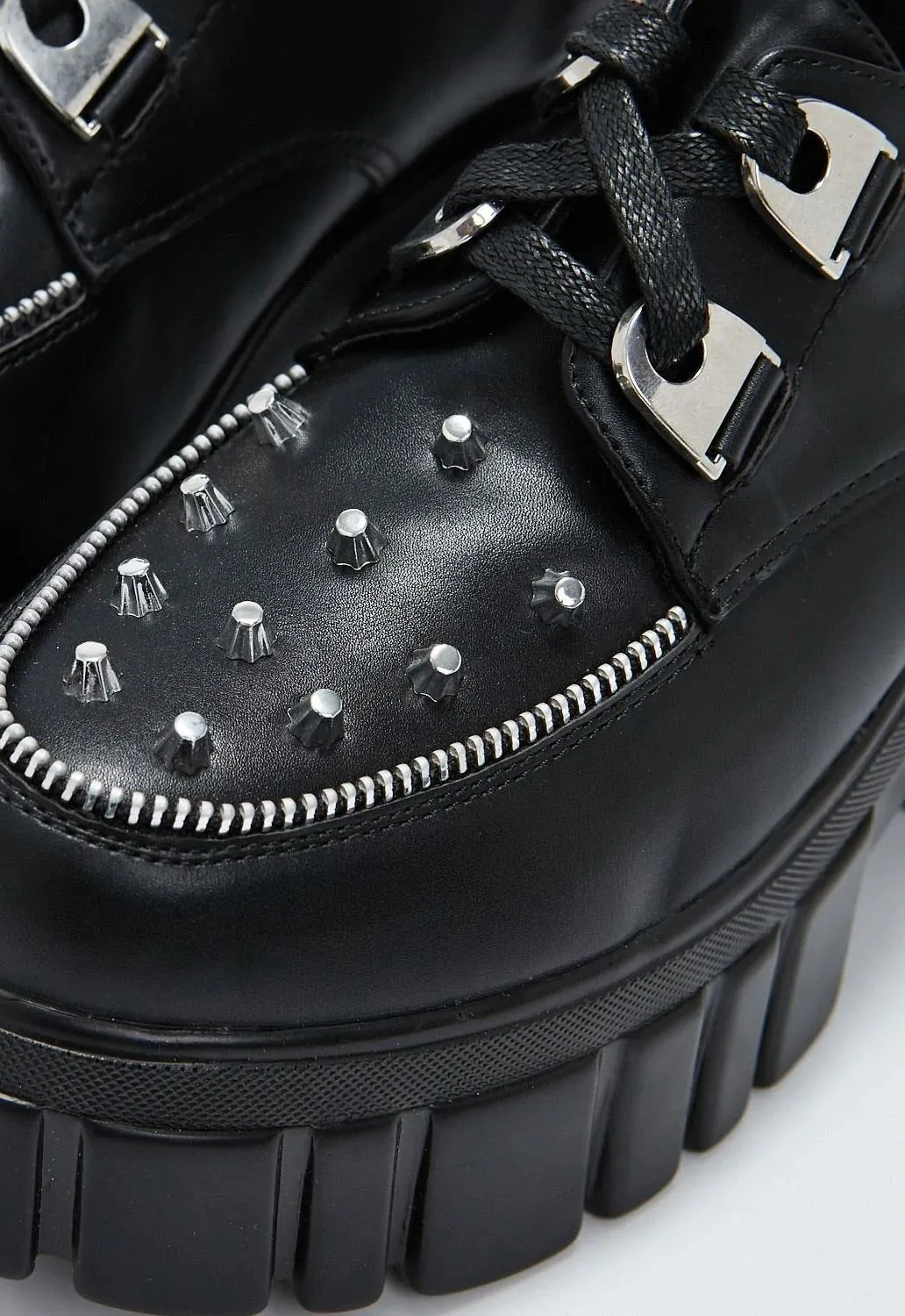 The Creation Black Studded Chunky Shoes sold by Damaged Society product image thumbnail 4