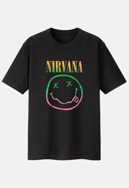 Sorbet Ray Happy Face T-Shirt sold by Damaged Society