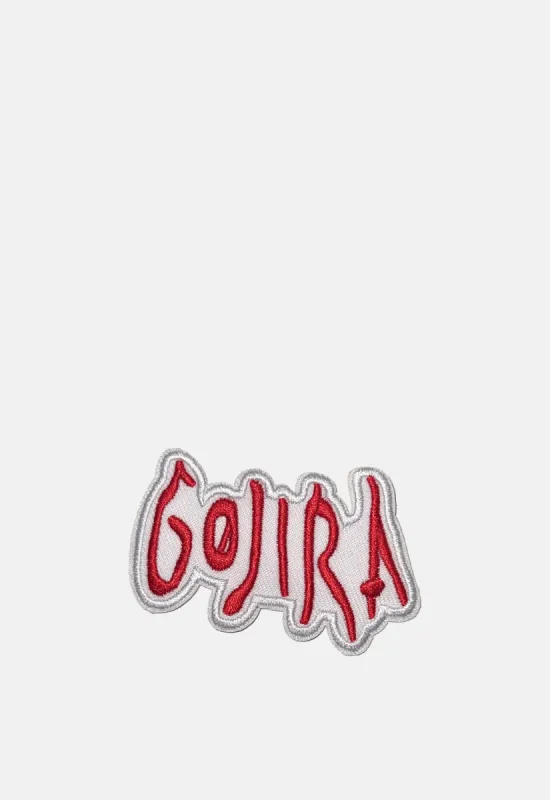 Red Text Logo Patch made by Damaged Society