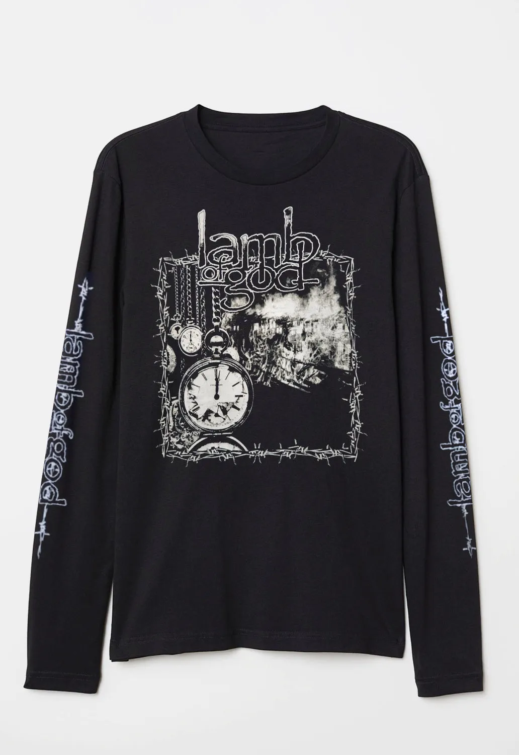 Barbed Wire Long Sleeved Top sold by Damaged Society