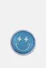 Electric Blue Smiley Patch sold by Damaged Society