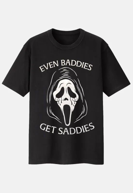 Baddies Get Sad T-Shirt sold by Damaged Society