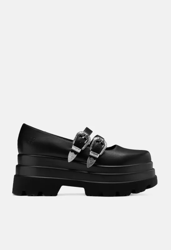 Damona Trident Buckle Mary Jane Shoe sold by Damaged Society