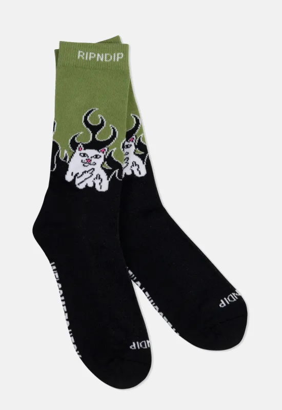 Welcome To Heck Socks sold by Damaged Society