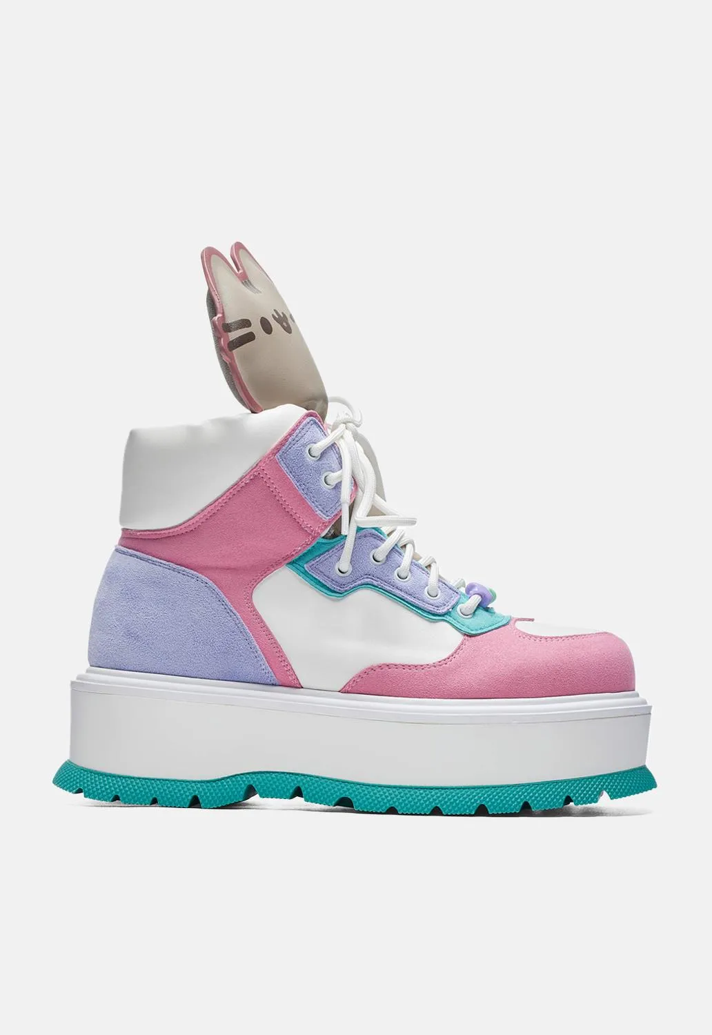 Pusheen Cuddles Pastel Platform Boots sold by Damaged Society