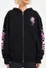 Love Wrapped Graphic Relaxed Zip Hoodie sold by Damaged Society
