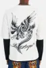 Panther Dragon Double Sleeve Long Sleeved Top sold by Damaged Society