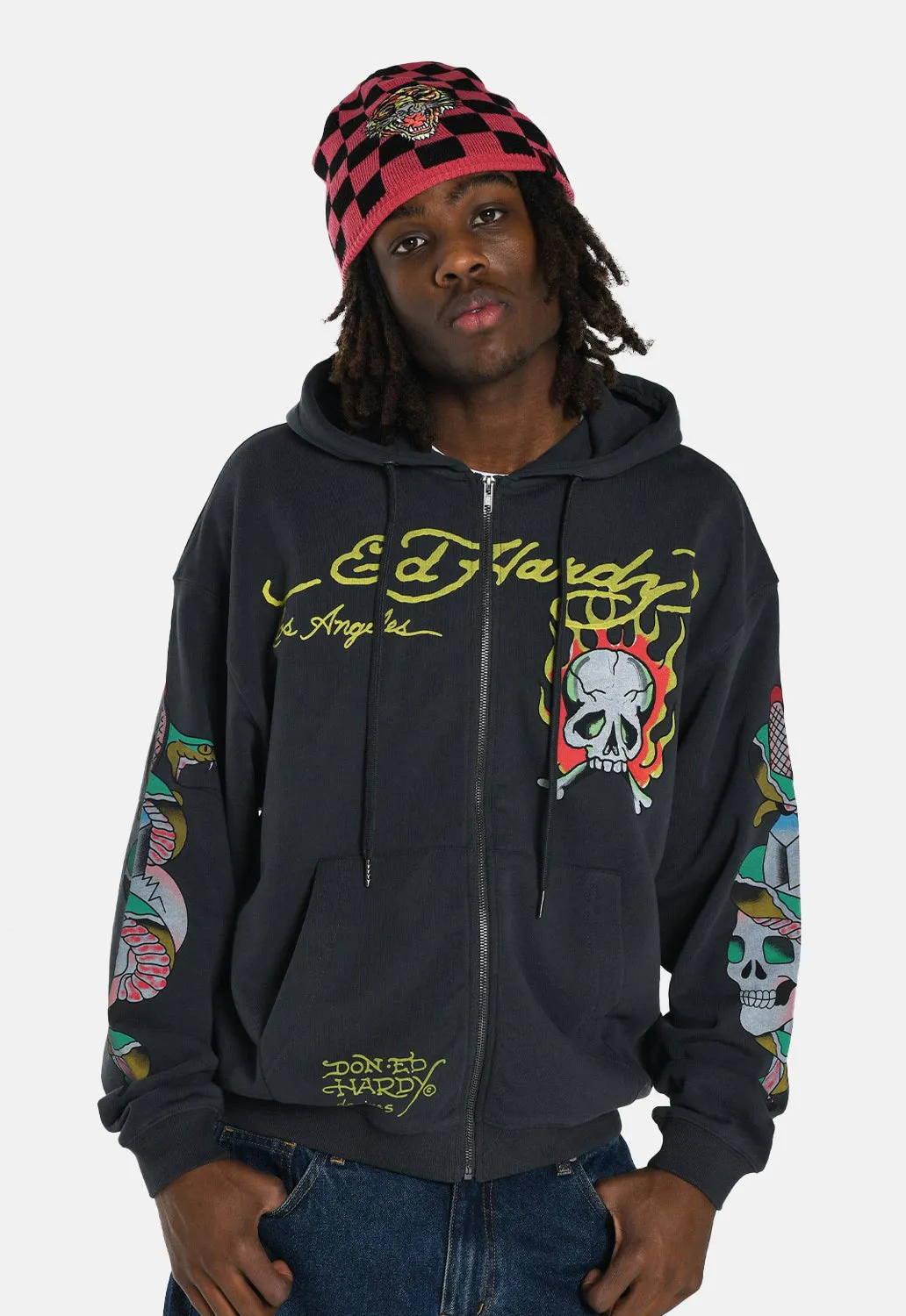 Burning Skull Graphic Hoodie sold by Damaged Society