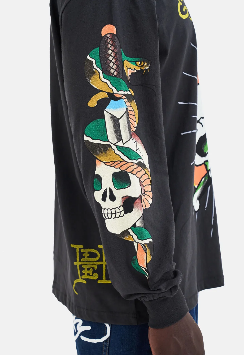 Skull Flame Long Sleeved Top sold by Damaged Society product image thumbnail 5