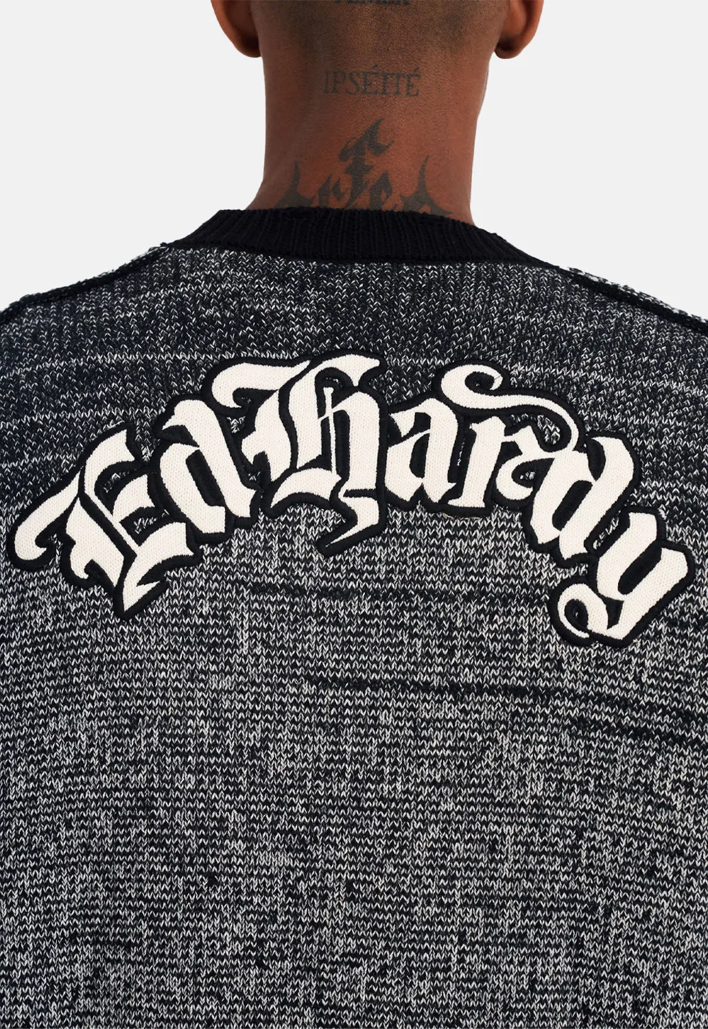 Lucky 13 Skull Knit Cardigan sold by Damaged Society product image thumbnail 5