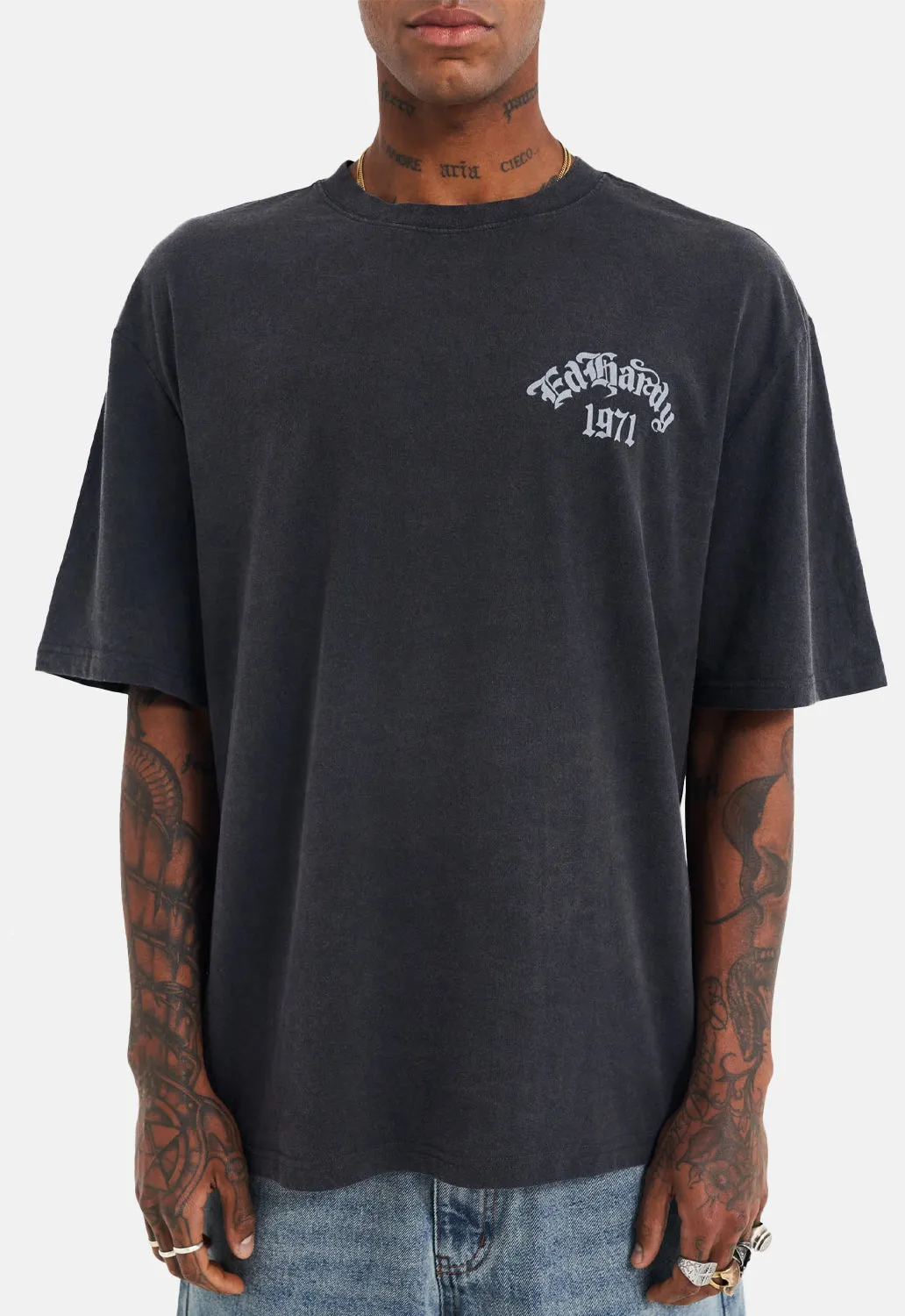 Snake & Skull Acid T-Shirt sold by Damaged Society product image thumbnail 3
