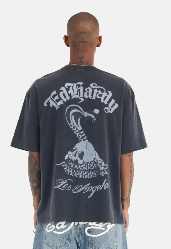 Snake & Skull Acid T-Shirt sold by Damaged Society