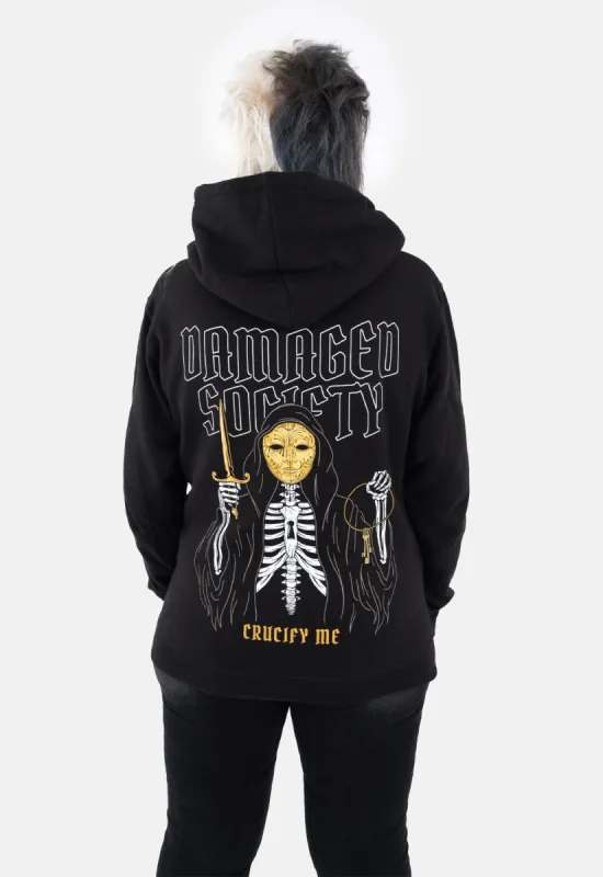 Crucify Hoodie sold by Damaged Society