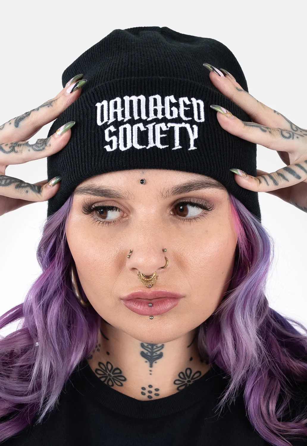 Crucify Beanie sold by Damaged Society product image thumbnail 2