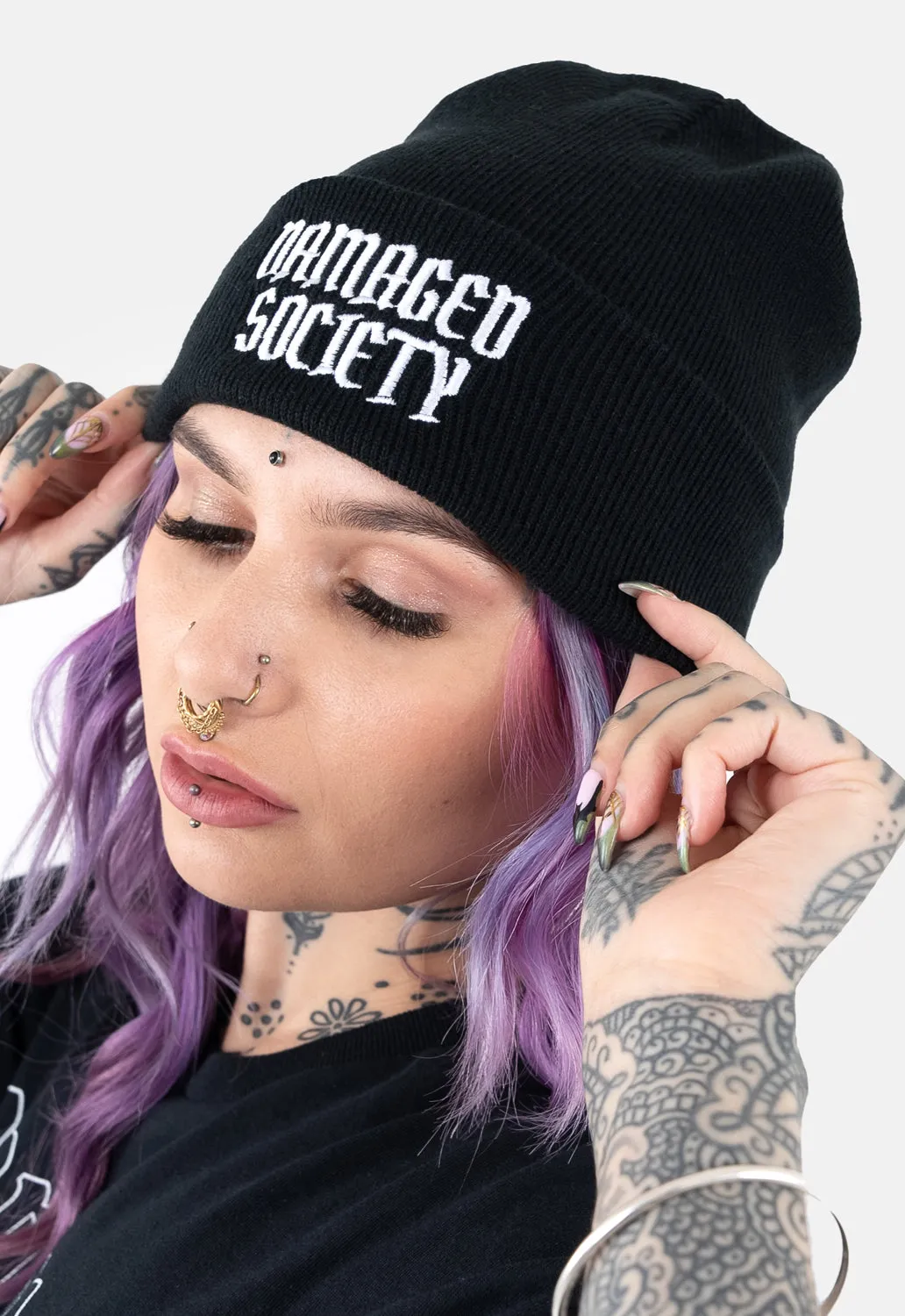 Crucify Beanie sold by Damaged Society product image thumbnail 3