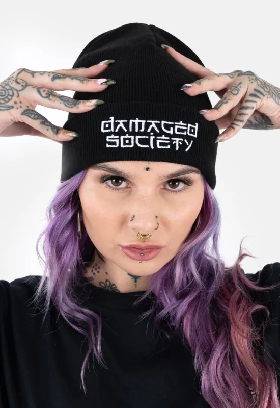 Rising Sun Beanie sold by Damaged Society