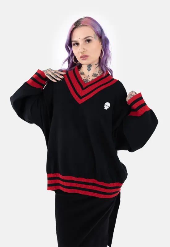 Autumn Oversized V-Neck Knit sold by Damaged Society