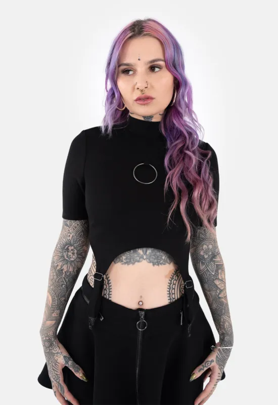Sammi Garter Strap Top sold by Damaged Society