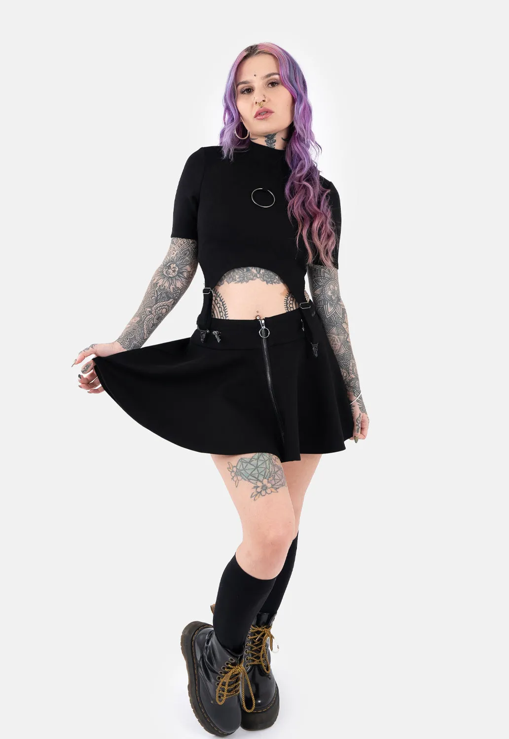 Sammi Garter Strap Top sold by Damaged Society product image thumbnail 3