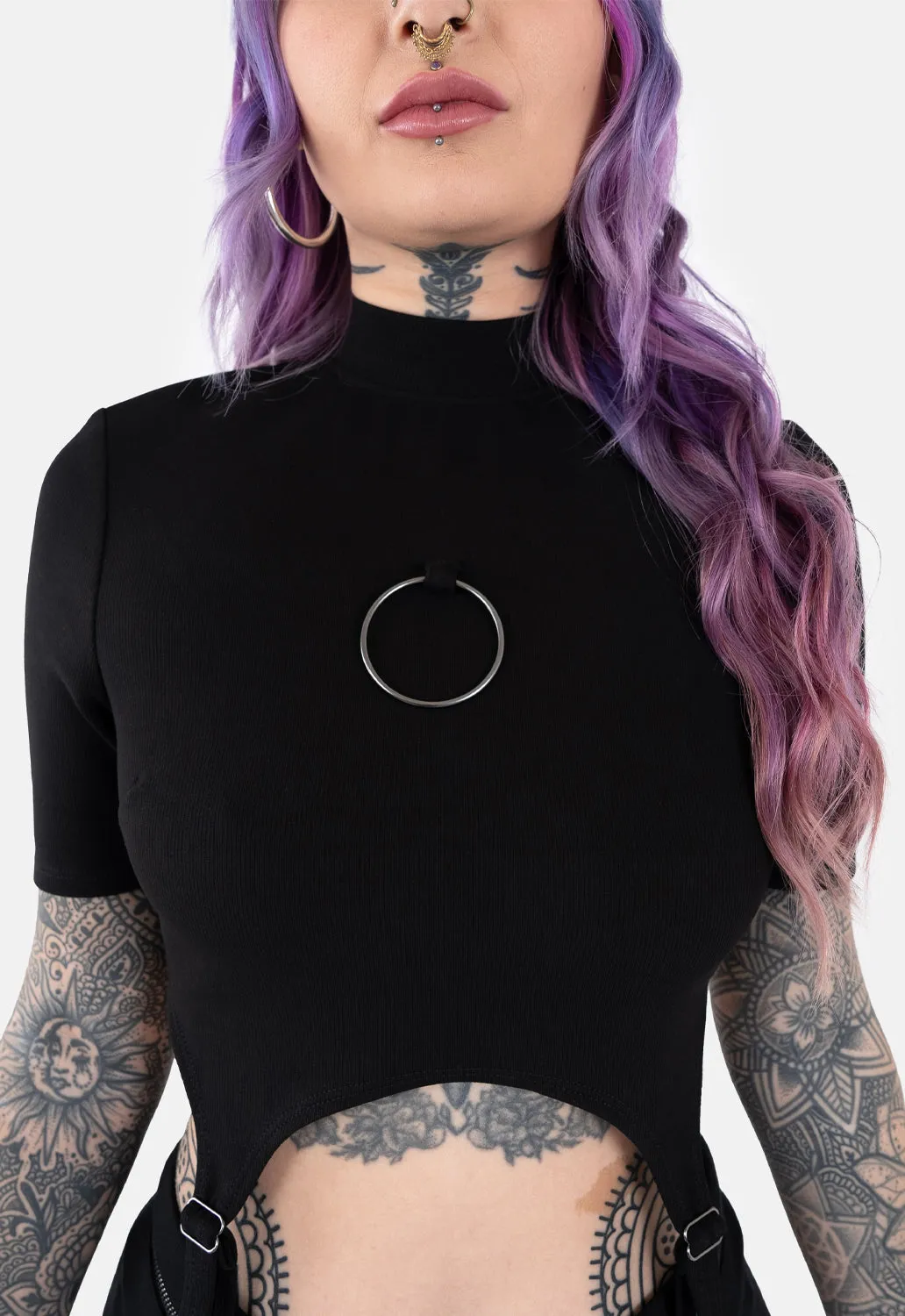 Sammi Garter Strap Top sold by Damaged Society product image thumbnail 4