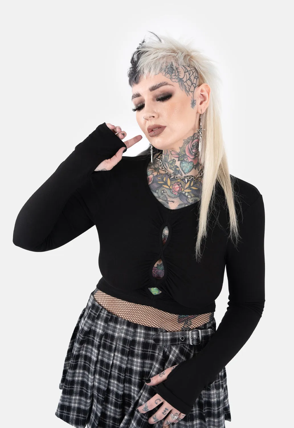 Harley Spliced Cut Out Top sold by Damaged Society product image thumbnail 3