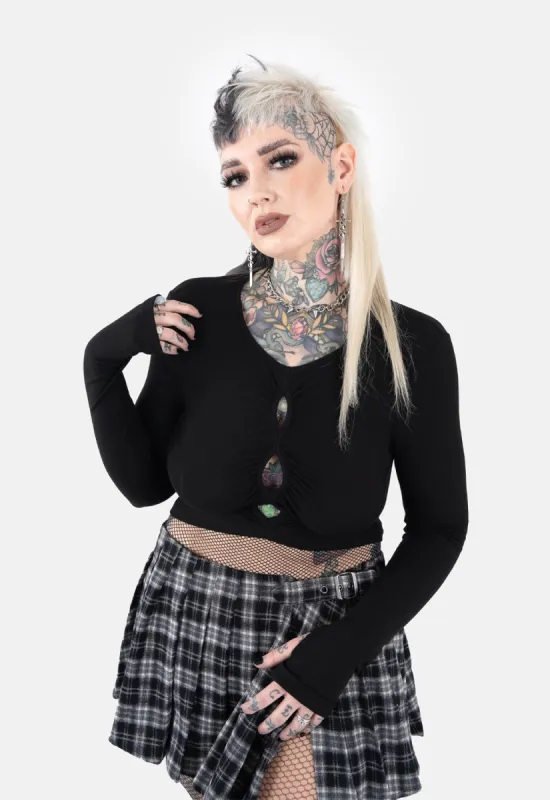 Harley Spliced Cut Out Top sold by Damaged Society