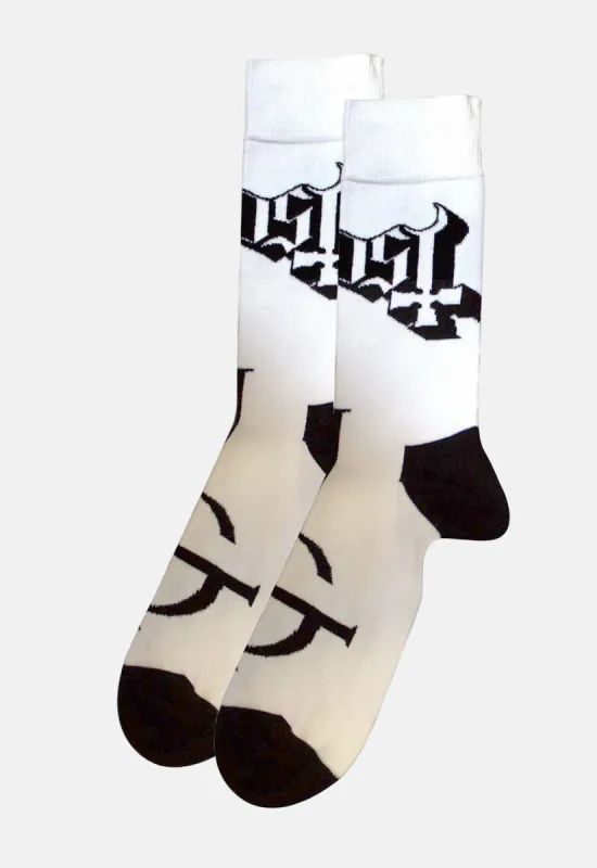 Symbol Mono Socks made by Damaged Society