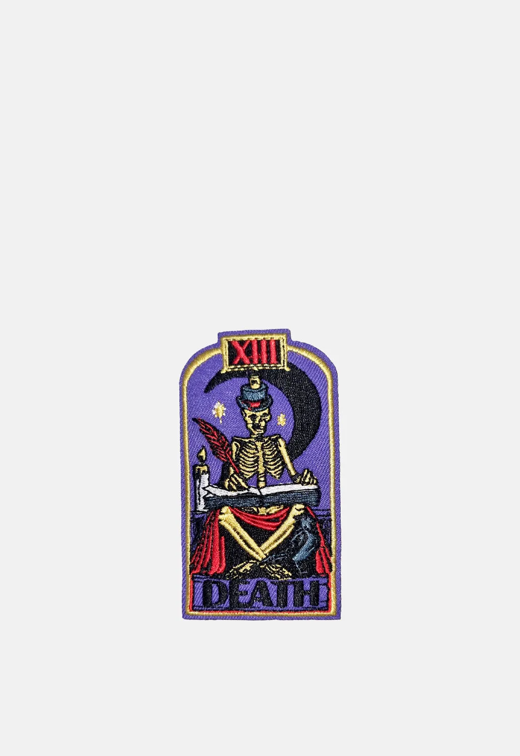 Purple Death Tarot Card Patch sold by Damaged Society product image thumbnail 2